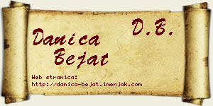 Danica Bejat vizit kartica